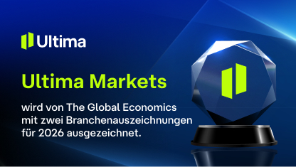 Ultima Markets gewinnt zwei Auszeichnungen bei den The Global Economics Awards 2026.