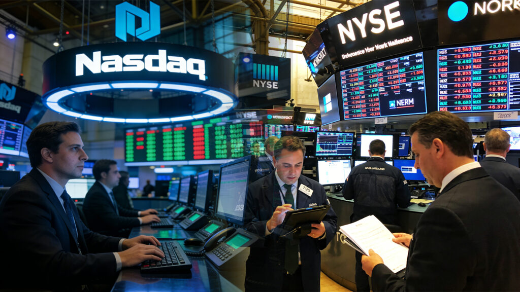 紐約證券交易所（NYSE）與納斯達克（NASDAQ）交易大廳--- ultima markets