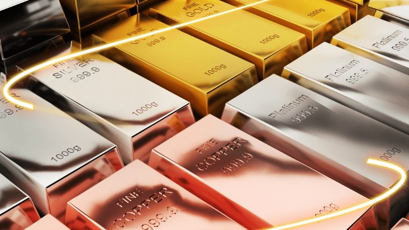 工業用鉑金催化劑與金條的對比